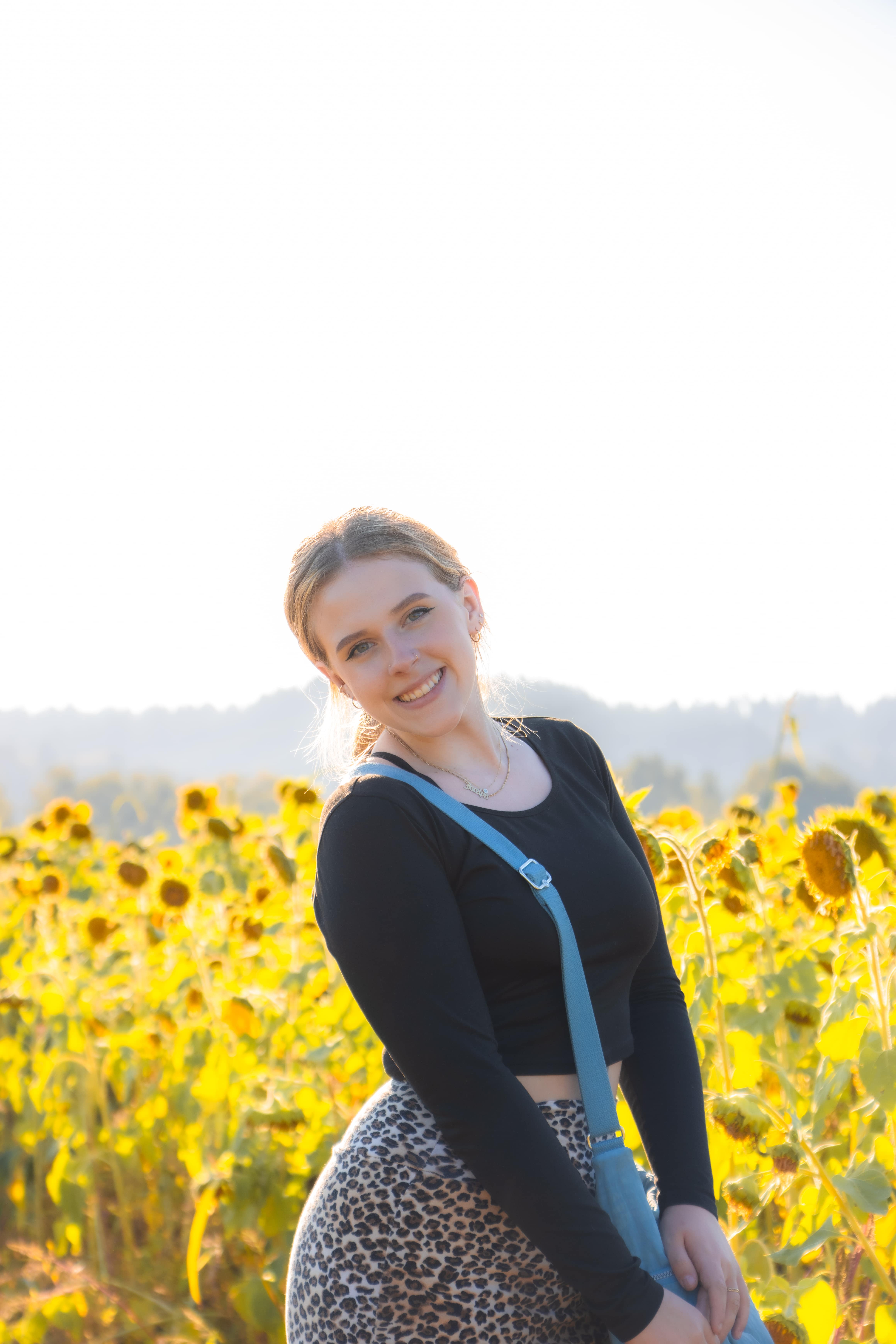 Portrait of a beautiful woman smiling outdoors